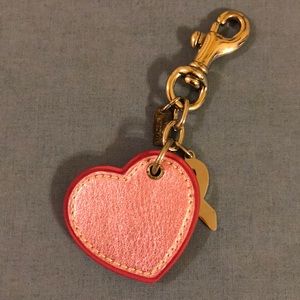 Coach Heart Breast Cancer Charm/Keychain